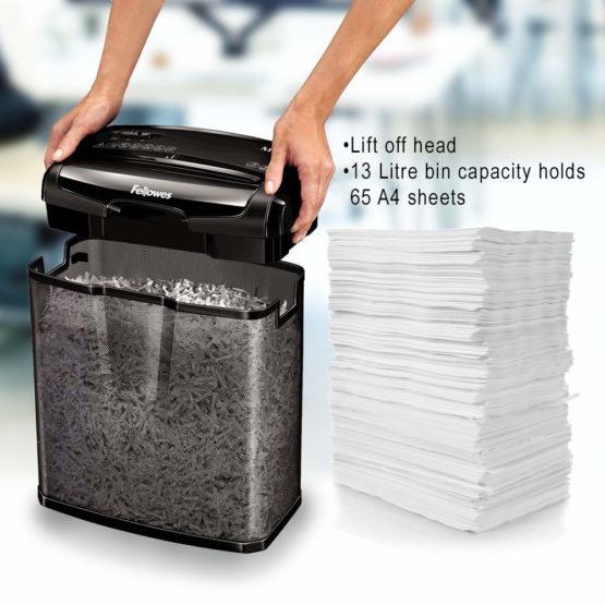 Fellowes Powershred M-7CM Personal 7 Sheet Cross Cut Paper Shredder for Home Use - Image 4