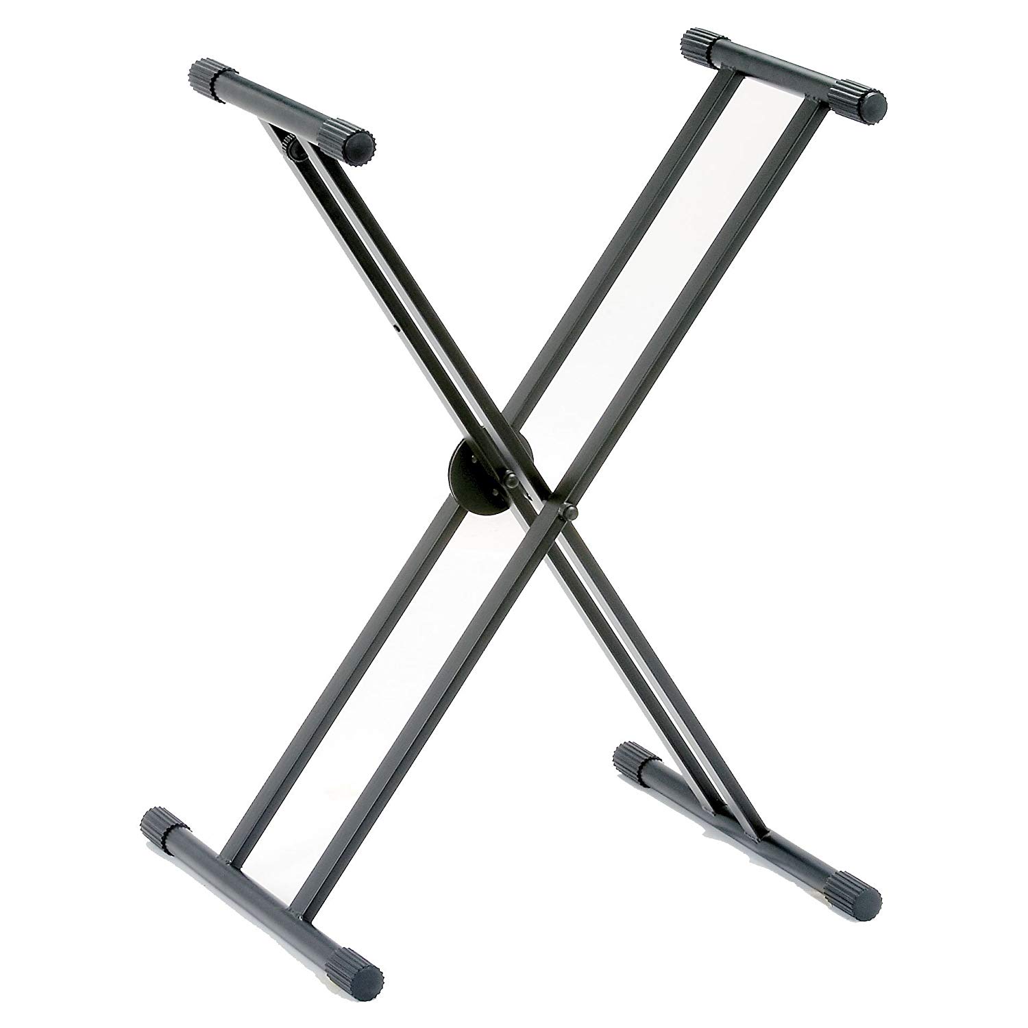 RockJam X Frame Keyboard Stand Adjustable Portable, Double Braced Digital Piano Stand with Quick Release Height Adjustment