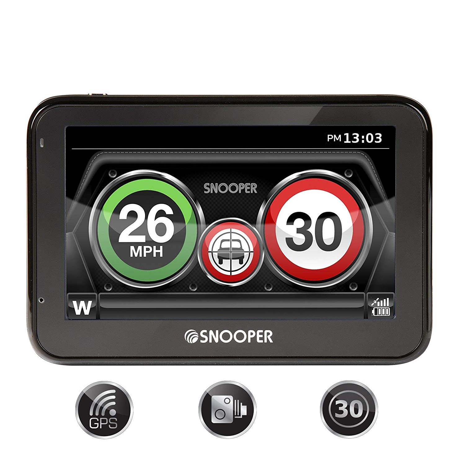 SNOOPER XL Speed alert system, Black – BigaMart