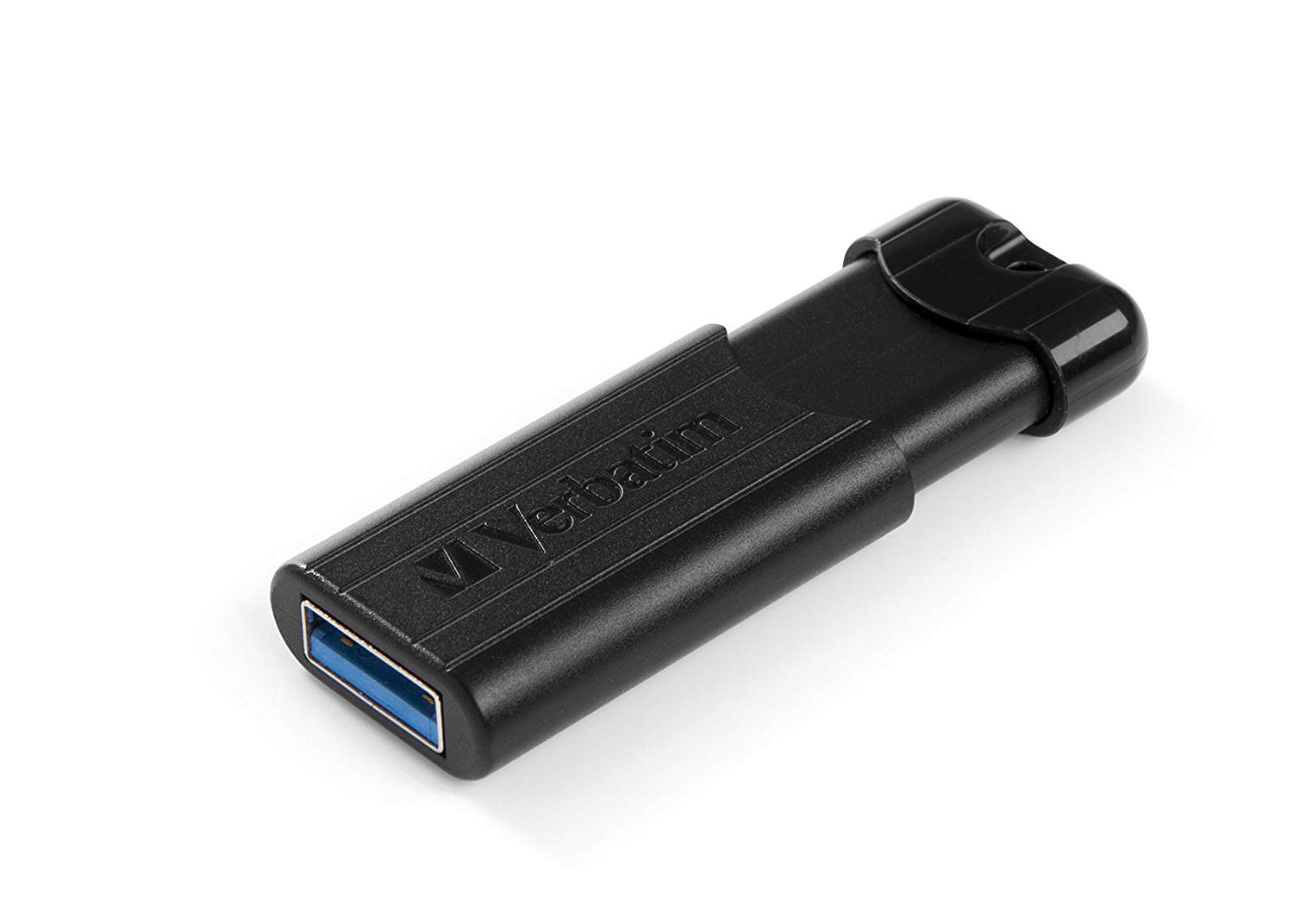 Verbatim 49318 64GB Store'n'Go Pinstripe USB 3.0 Flash Drive, Black - Image 2