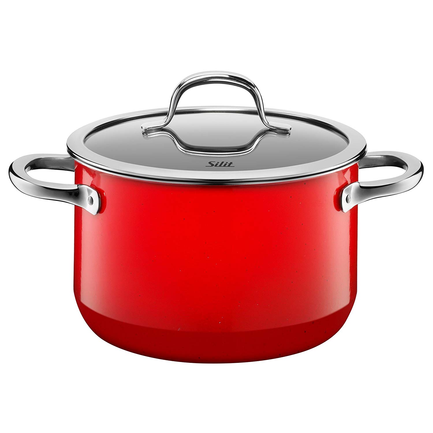 Silit "Passion High Casserole with Lid, Red, 20 cm, 32.5 x 28 x 20.5 cm