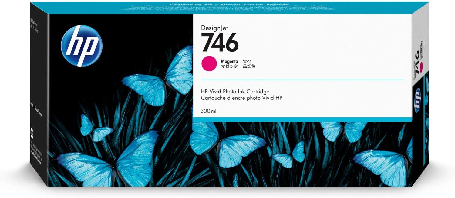 HP Original P2V78A 746 Magenta Ink Cartridge 300ML, Standard Yield - Image 2