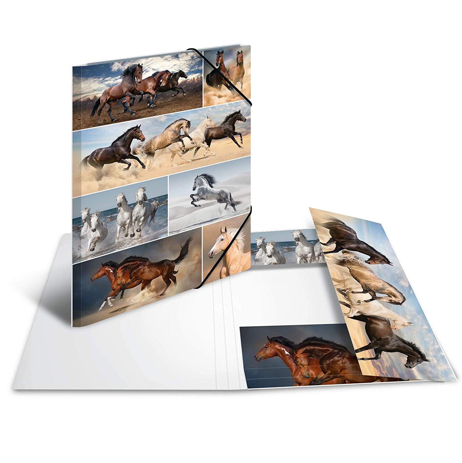 HERMA Elastic Folder Animals, Assorted Colourful Designs, A3, Sturdy Cardboard, with Inner Print, Pack of 10 - Image 4