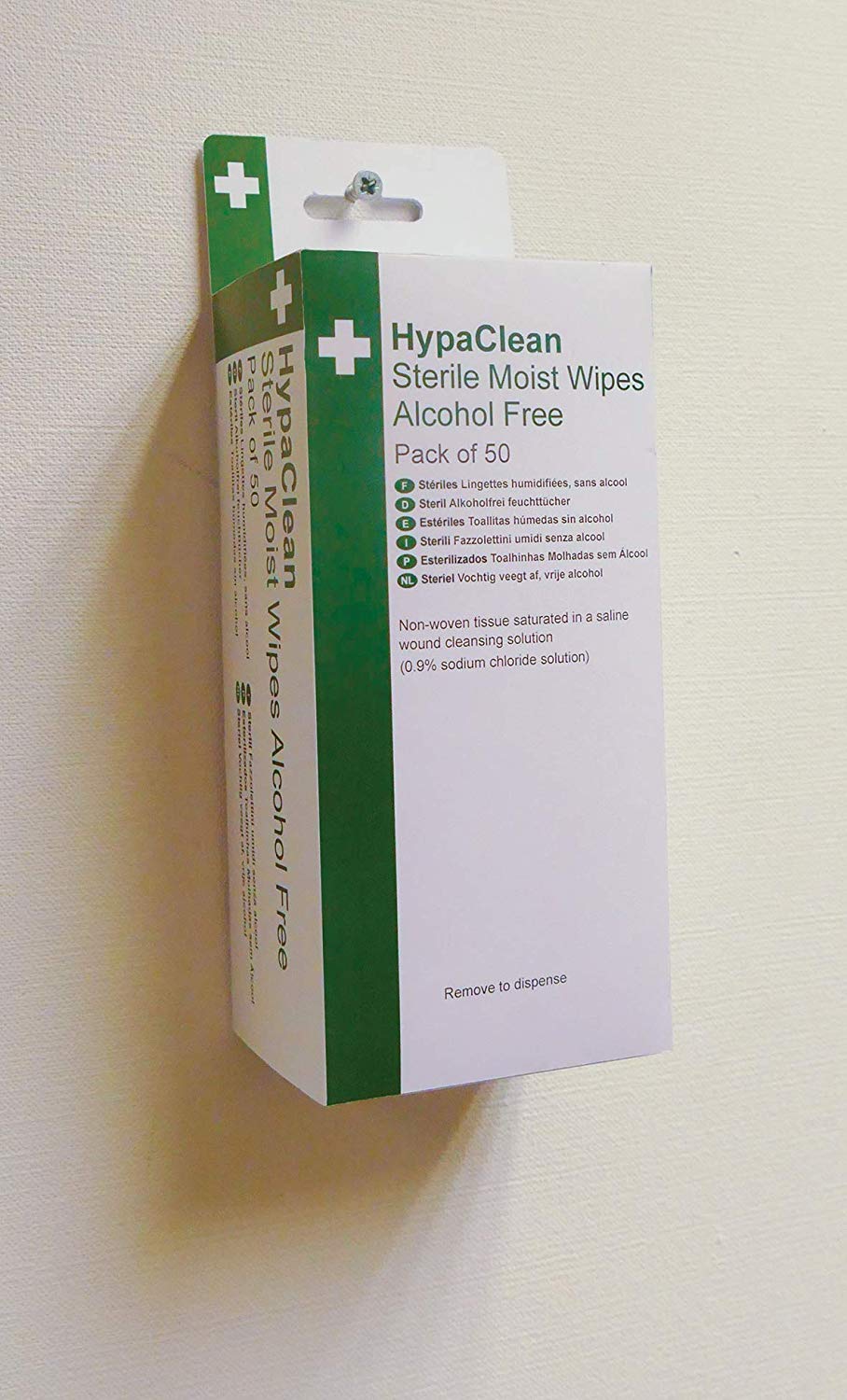 HypaClean Sterile Moist Wound Cleansing Wipes - Alcohol Free (Pack of 50 Dispenser), 50 Count (Pack of 1) - Image 2