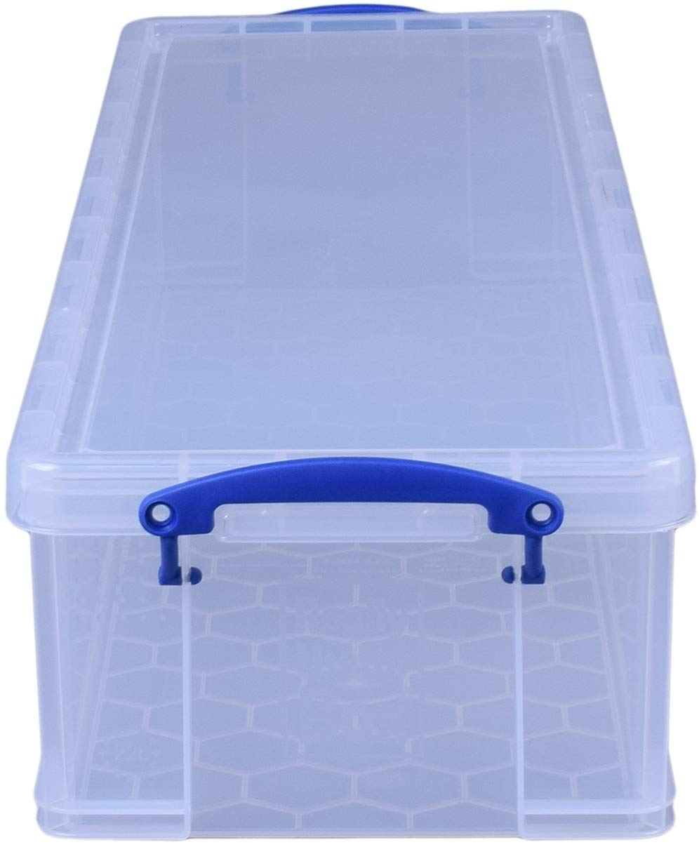 Really Useful Box Plastic Storage 22 Litre Clear, 22 Litre x 1 - Image 2