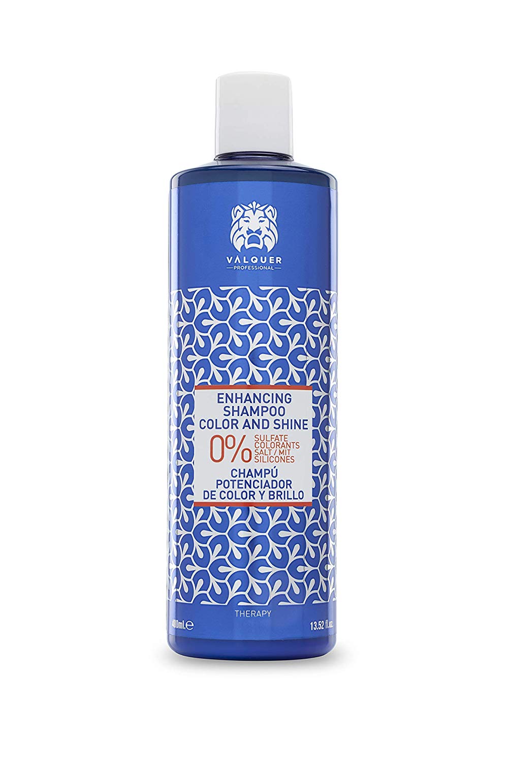 VALQUER Color & Shine Enhancing Shampoo for Dyed Hair, Blue, 400 ml (Pack of 1)
