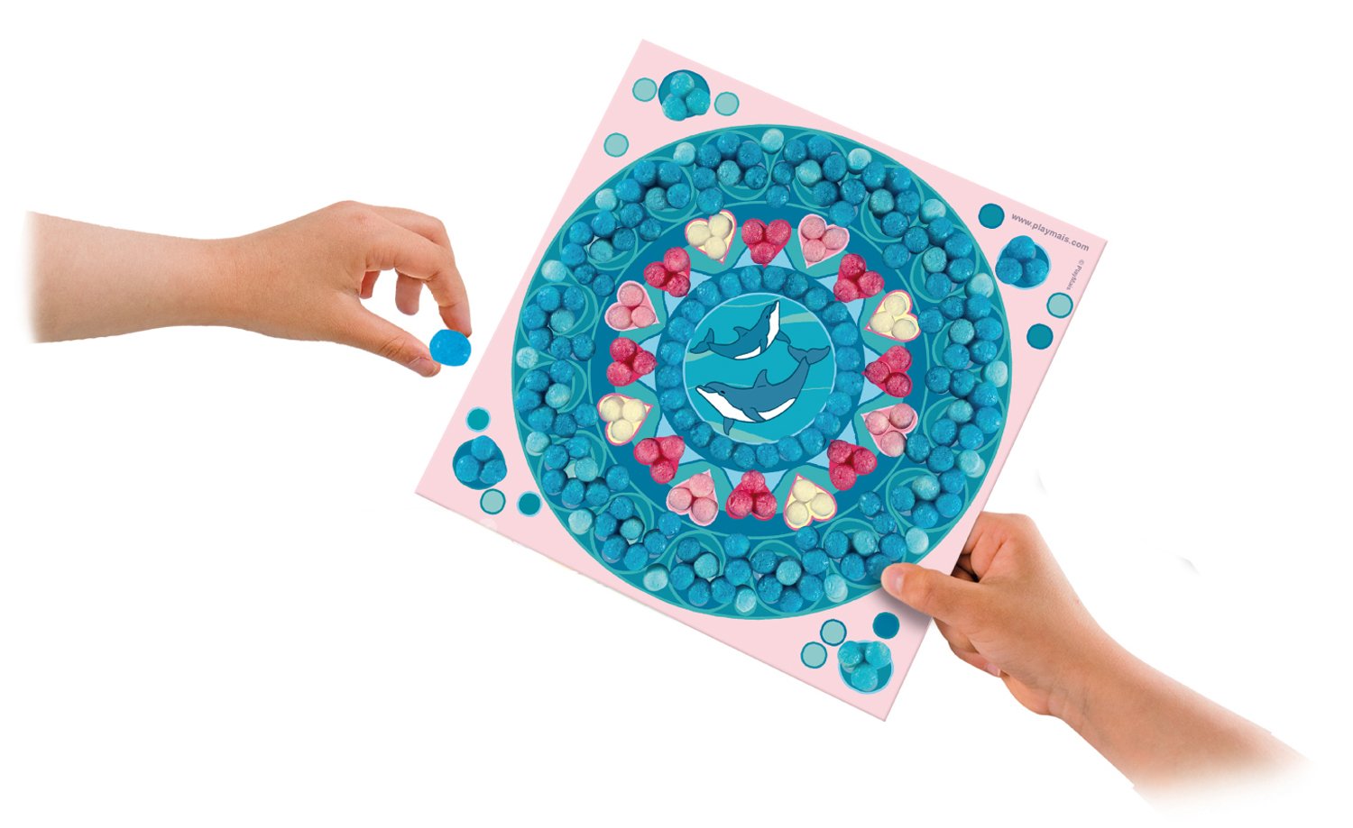 PlayMais TRENDY MOSAIC MANDALA creative craft kit for girls from 6 years, Multi-coloured, Mittel - Image 3