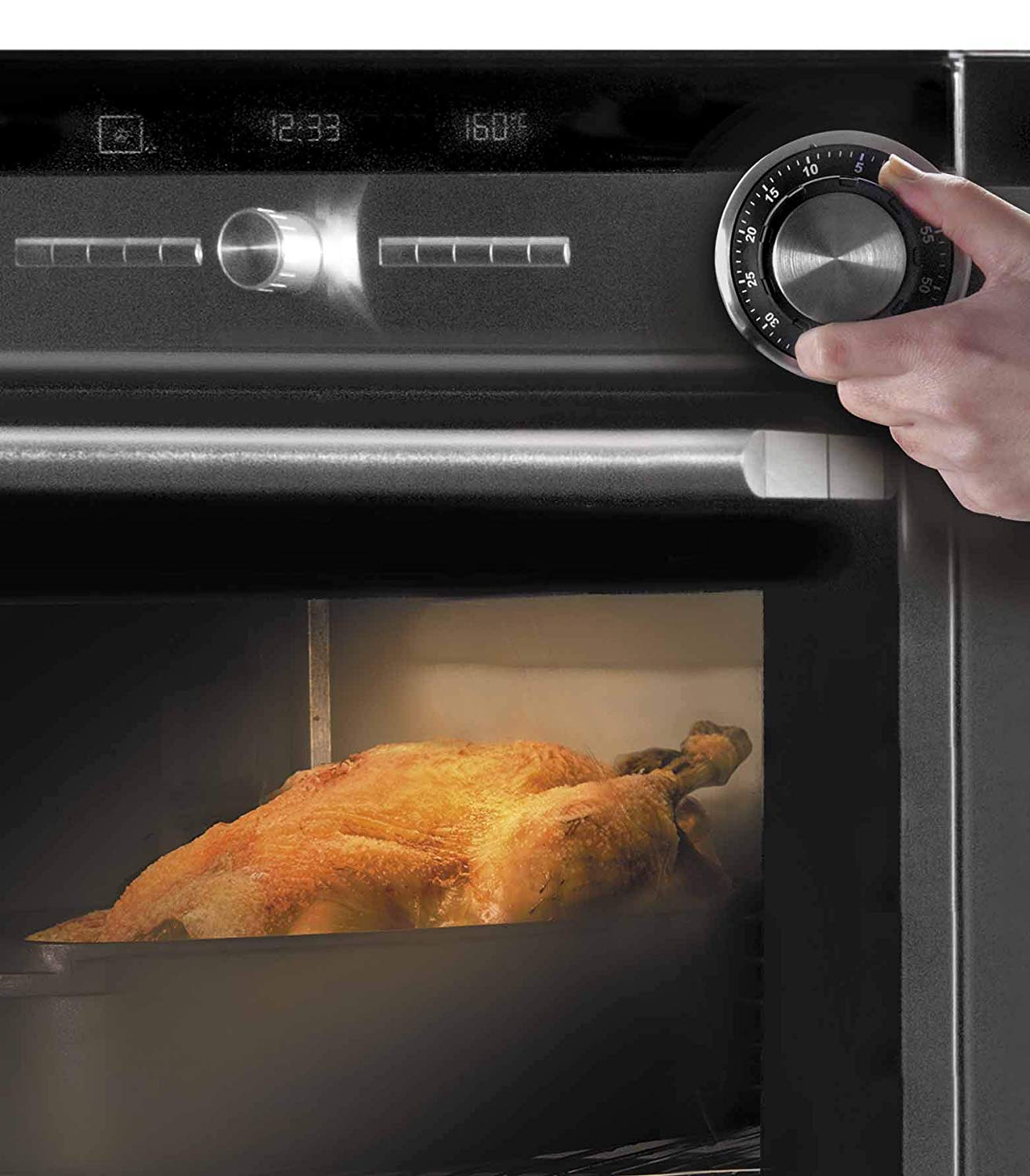 Lacor 60803 Magnetic 60 Minutes Kitchen Timer, 4 x 10 x 12 cm, Black - Image 2