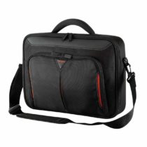 Targus Classic Plus Clamshell Business Professional Travel Messenger Laptop Bag with Protective Sleeve for 15-15.6 Inch Laptop, Black (CN415EU)