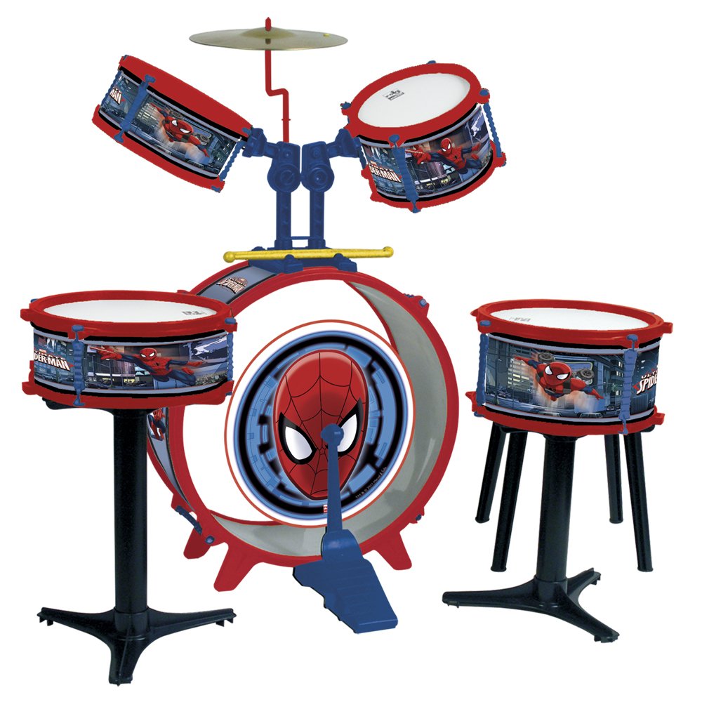 Reig Spiderman Drum kit 5Piece BigaMart