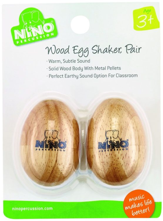 Nino Percussion 562-2 Wood Eggshaker (2S Pack) Small