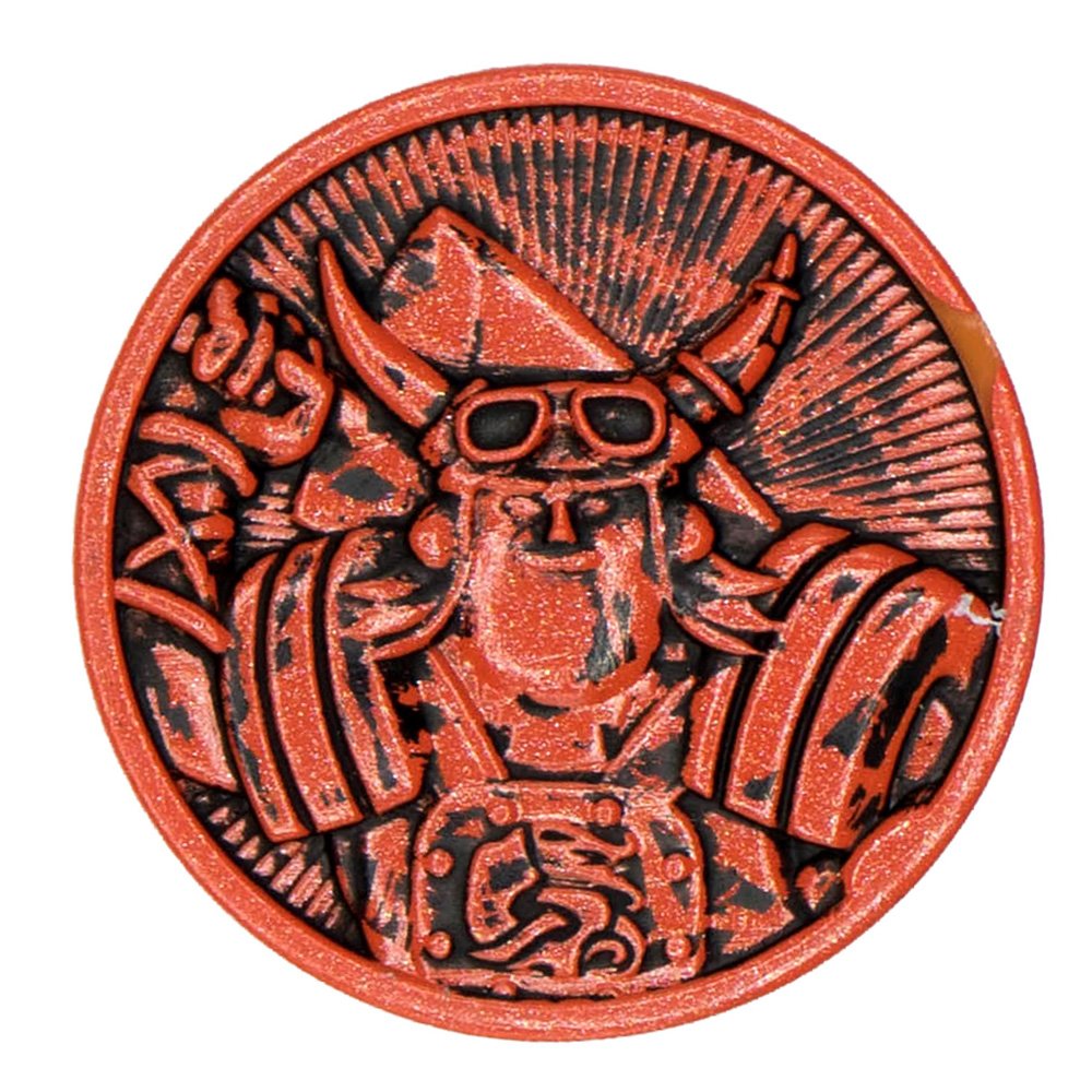 BANDAI 41536 Zak Storm Crogar Figure with Coin, Orange - Image 4