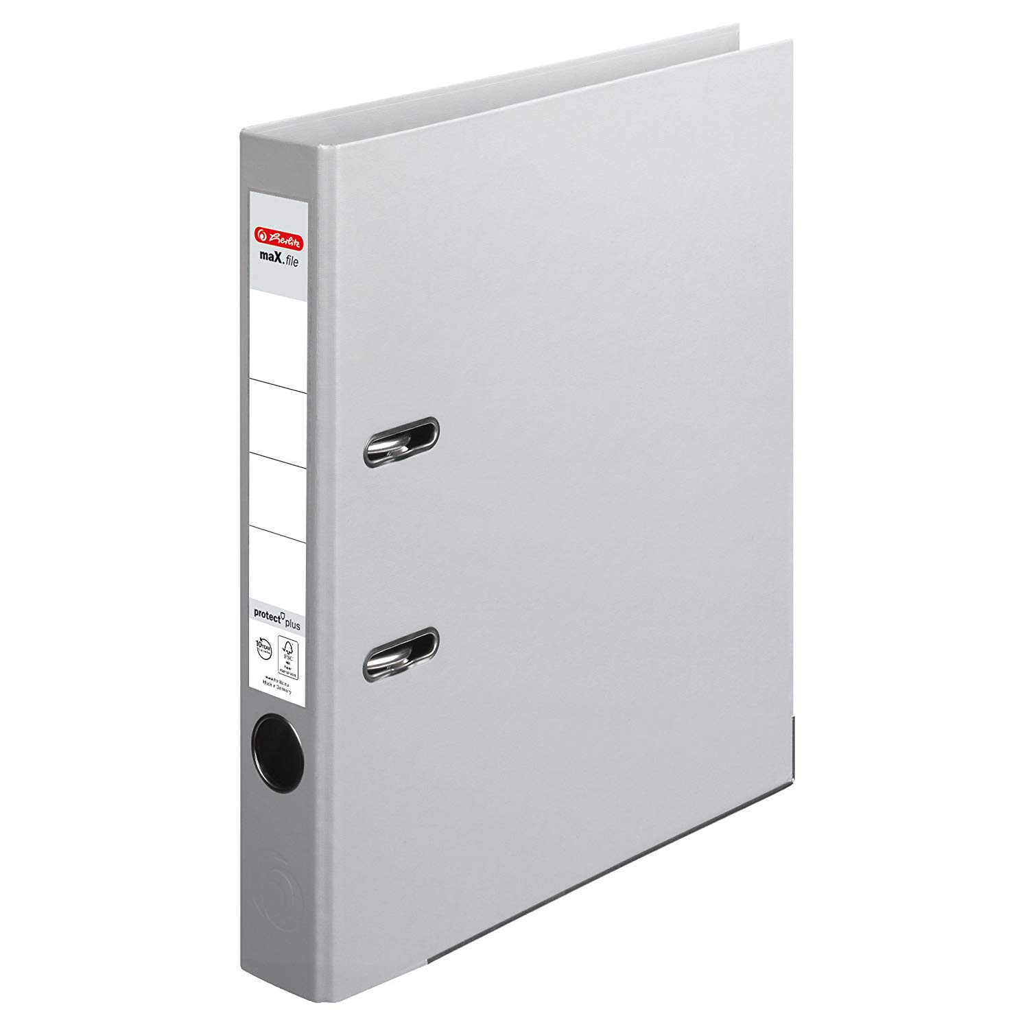 Herlitz max. File Protect + 10834729 Folder A4 5 cm Spine Full Cover - Black Grey