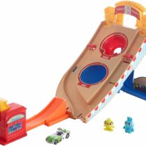 Hot Wheels and Disney Pixar Buzz Lightyear Character Car Play Set, Toy Story, Ramp, Slam Launcher, Car and Figures, Ages 3 and Older