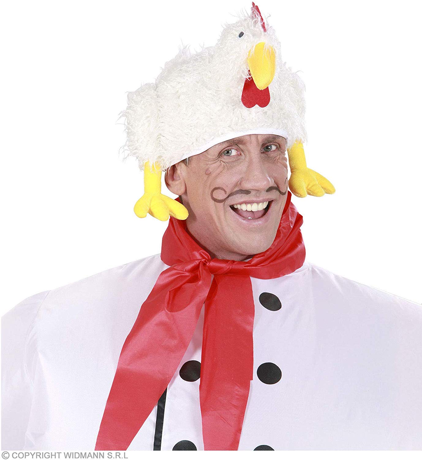 Chicken Novelty Hats Caps & Headwear for Fancy Dress Costumes Accessory, White - Image 2