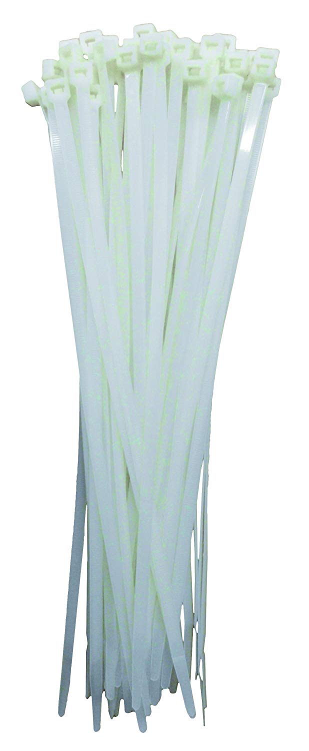 Con:P B20445 350mm Cable Strap - White (50 Pieces), Tools