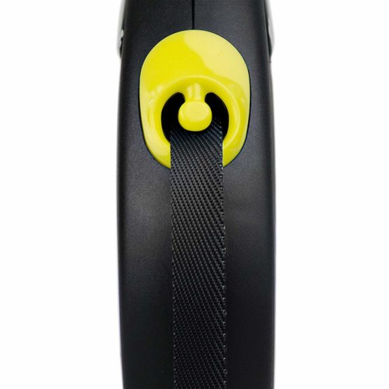 flexi Design Retractable Lead, Medium, 5 m, Black/Yellow - Image 3