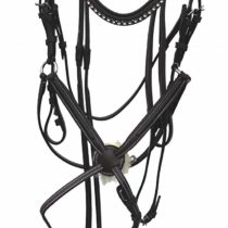 Rhinegold Anatomic Mexican Bridle - Full - Havana