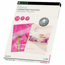 Leitz 74880000 Laminating Pouches Made of 125 Micron Thick Material (Transparent, Glossy, A3 and UDT) - Pack of 100