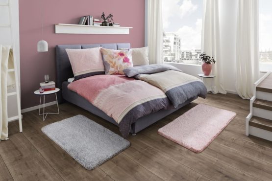 Kleine Wolke Small clouds bed linen set “Estrella”, Cotton, Pastellrose, 155 x 220 cm - Image 2