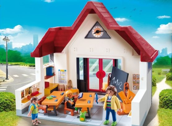 Playmobil 6865 City Life School House with Moveable Clock Hands - Image 3