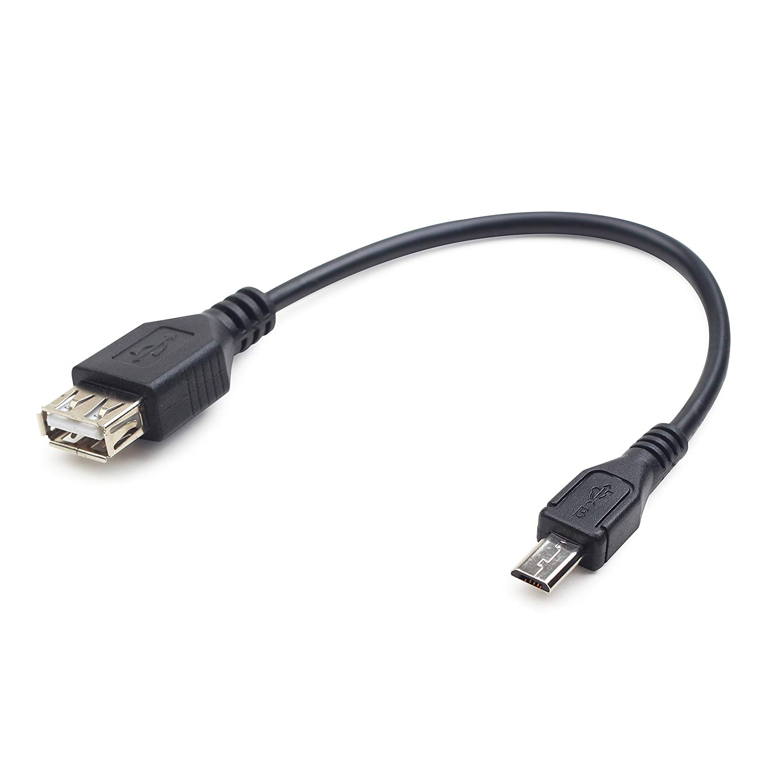 Gembird USB A - Micro-USB B, 0.15 m - USB Cable (0.15 m, USB A, Micro-USB B, Male/Female, Right, Right, Black)