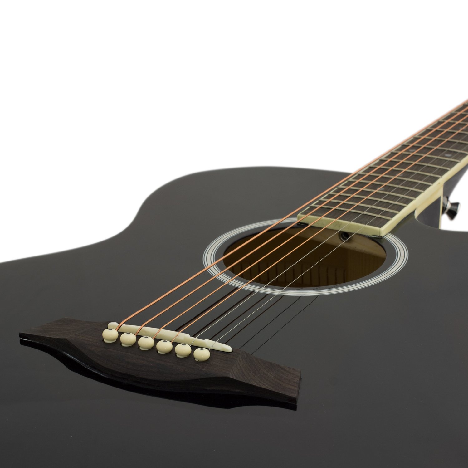 TIGER ACG4BK Full Size 4/4 Electro Acoustic Guitar for Beginners