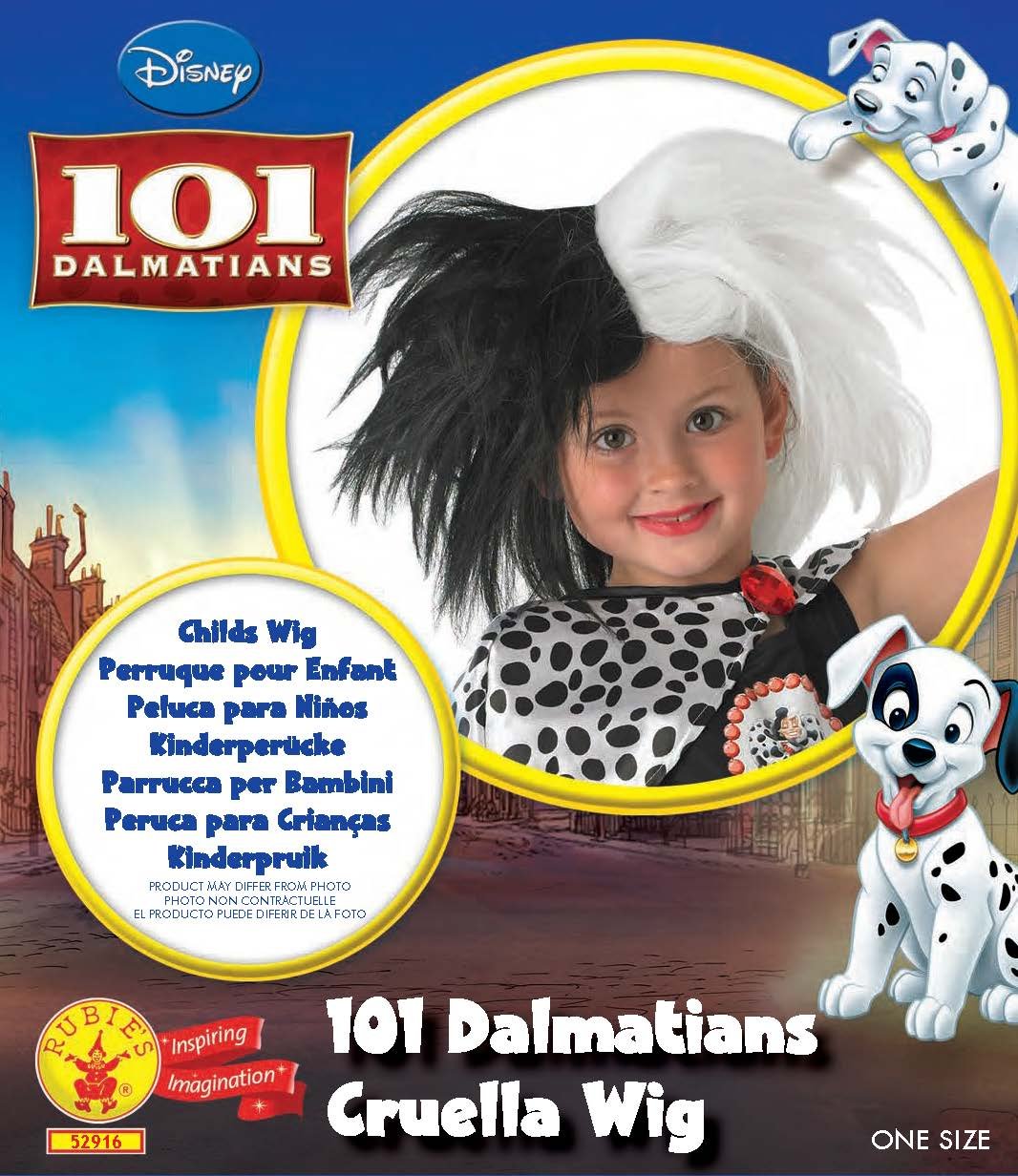 Rubie’s Official Disney 101 Dalmatians Cruella Child Wig – BigaMart