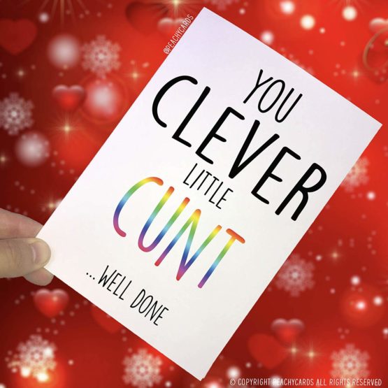 Peachy Antics Funny Cards, Graduation Card, You Clever Little, Well Done, Pass Exam Card, Pass Driving Test Card, Congratulations Card, Novelty PC36 - Image 2