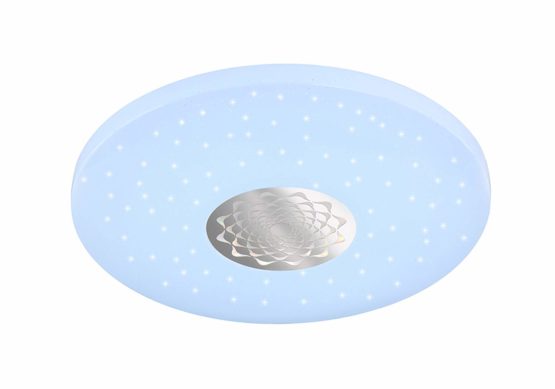 Action by Wofi 993401066000 A Ceiling Light, Plastic, 20 W, Integrated, White, 45 x 45 x 7.5 cm - Image 3