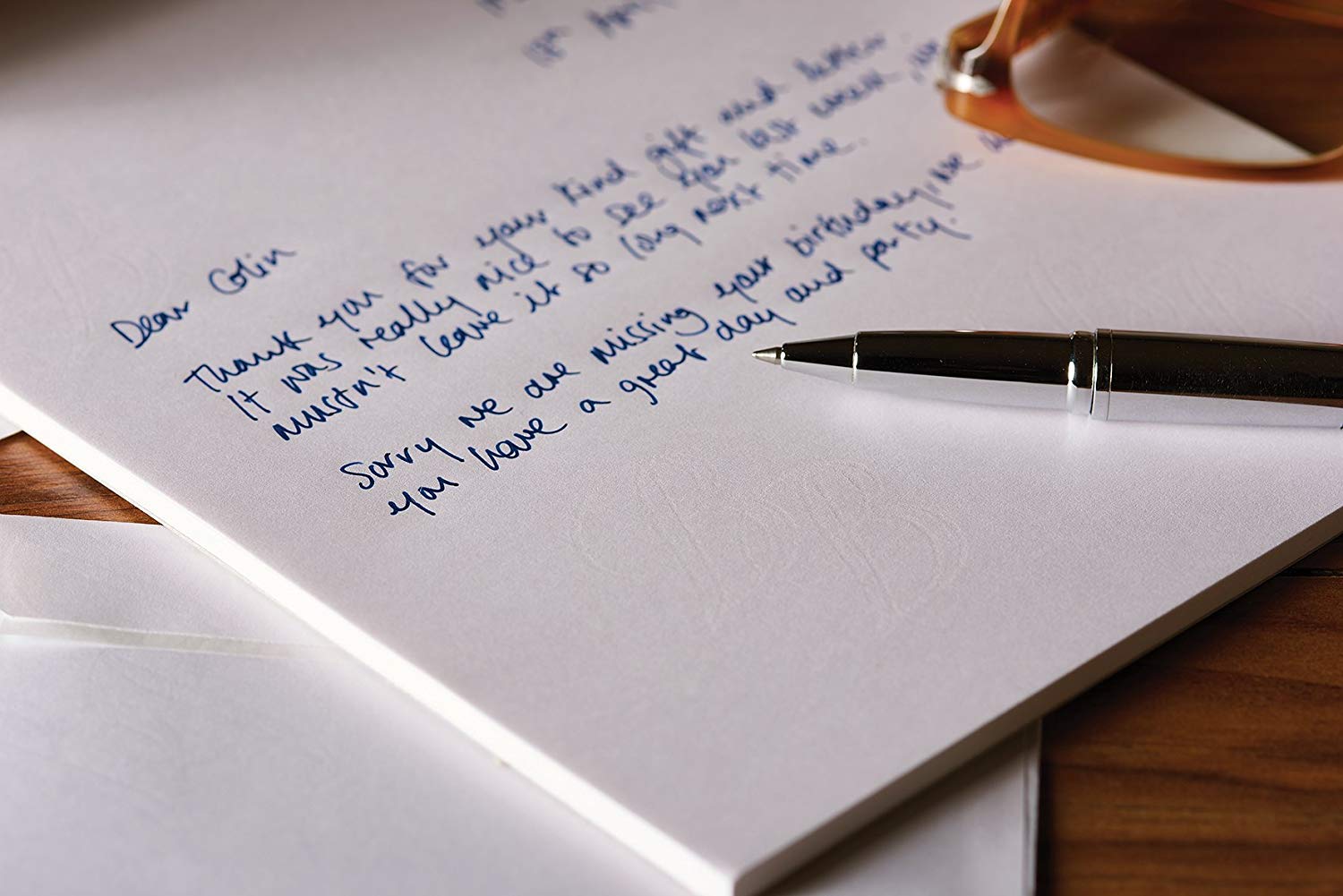Basildon Bond P4TO 178 x 229 mm Writing Pad with 40 Sheets - Airmail White,100101816 - Image 2