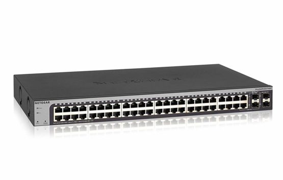 NETGEAR 48-Port Gigabit Ethernet Smart Switch (GS748T) - Managed, with 2 x 1G SFP and 2 x 1G Combo, Desktop or Rackmount, and Limited Lifetime Protection