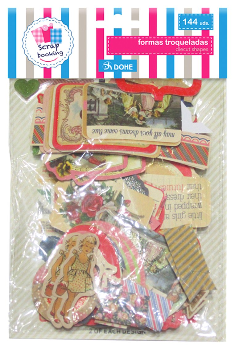 Dohe - Pack ENJOY, 144 Cuts for Decorate (18056), Verschiedene Farben
