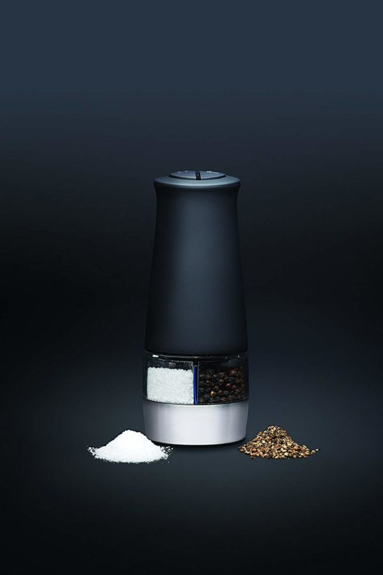 MasterClass MCSNPEMILL 2 in 1 Electric Salt and Pepper Mill with Adjustable Setting, Plastic, Black, 0.328cm x 6.0cm x 6.0cm x 17.0cm - Image 4