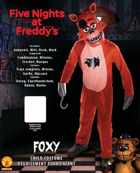 Rubie’s Official Five Nights at Freddy’s Foxy, Costume Childs Large