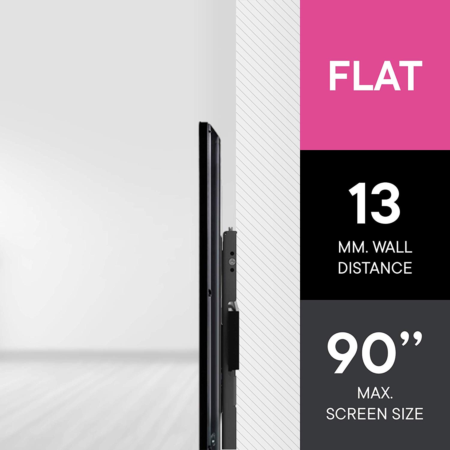 One For All Ultra Slim TV Wall Bracket Mount, Screen size 32-84", For All types of TVs, Max Weight 80kgs - Image 3