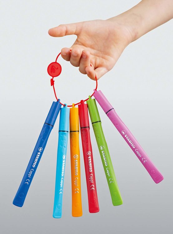 Felt Tip Pen - STABILO Cappi Wallet of 24 Assorted Colours + 2 cap-rings - Image 3