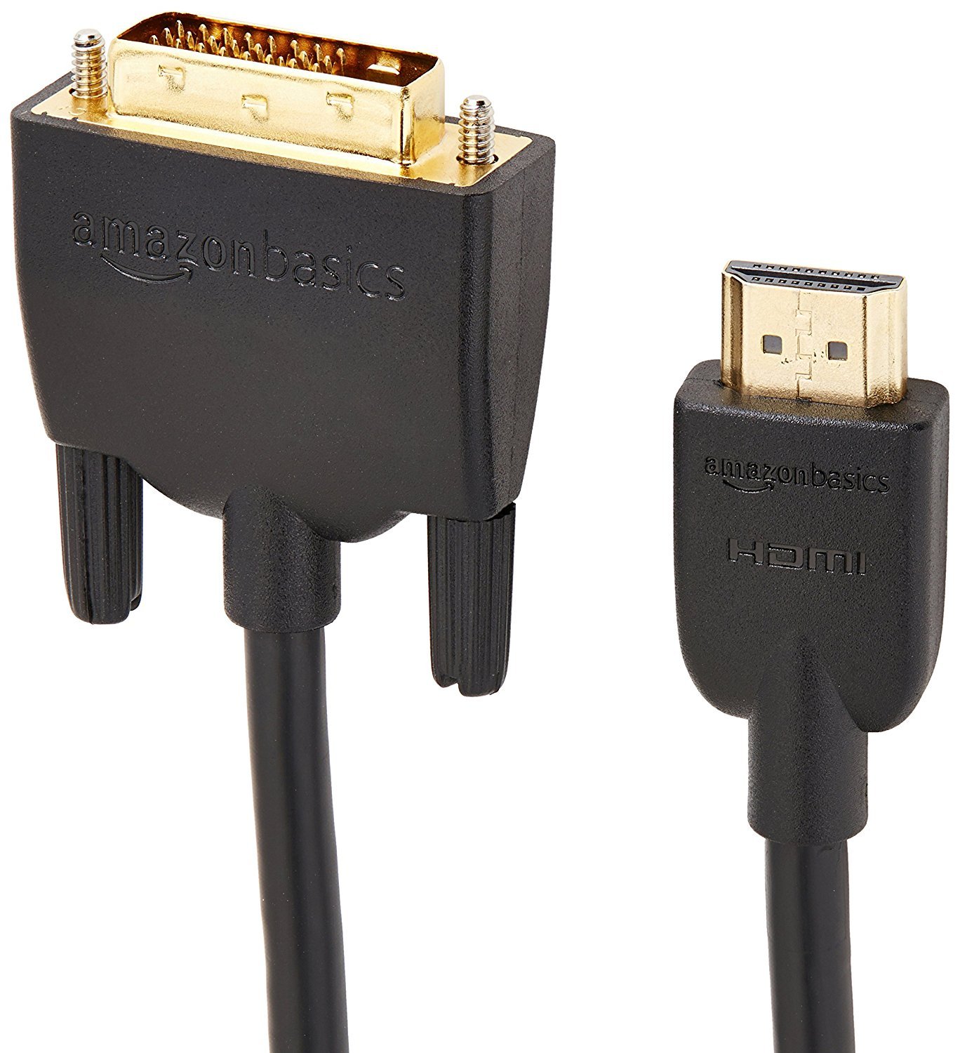 Amazon Basics HDMI-A to DVI (Male) Adapter Cable, Bi-Directional 1080P, Gold-Plated, 1.8 m, Single Pack for Television Black - Image 4