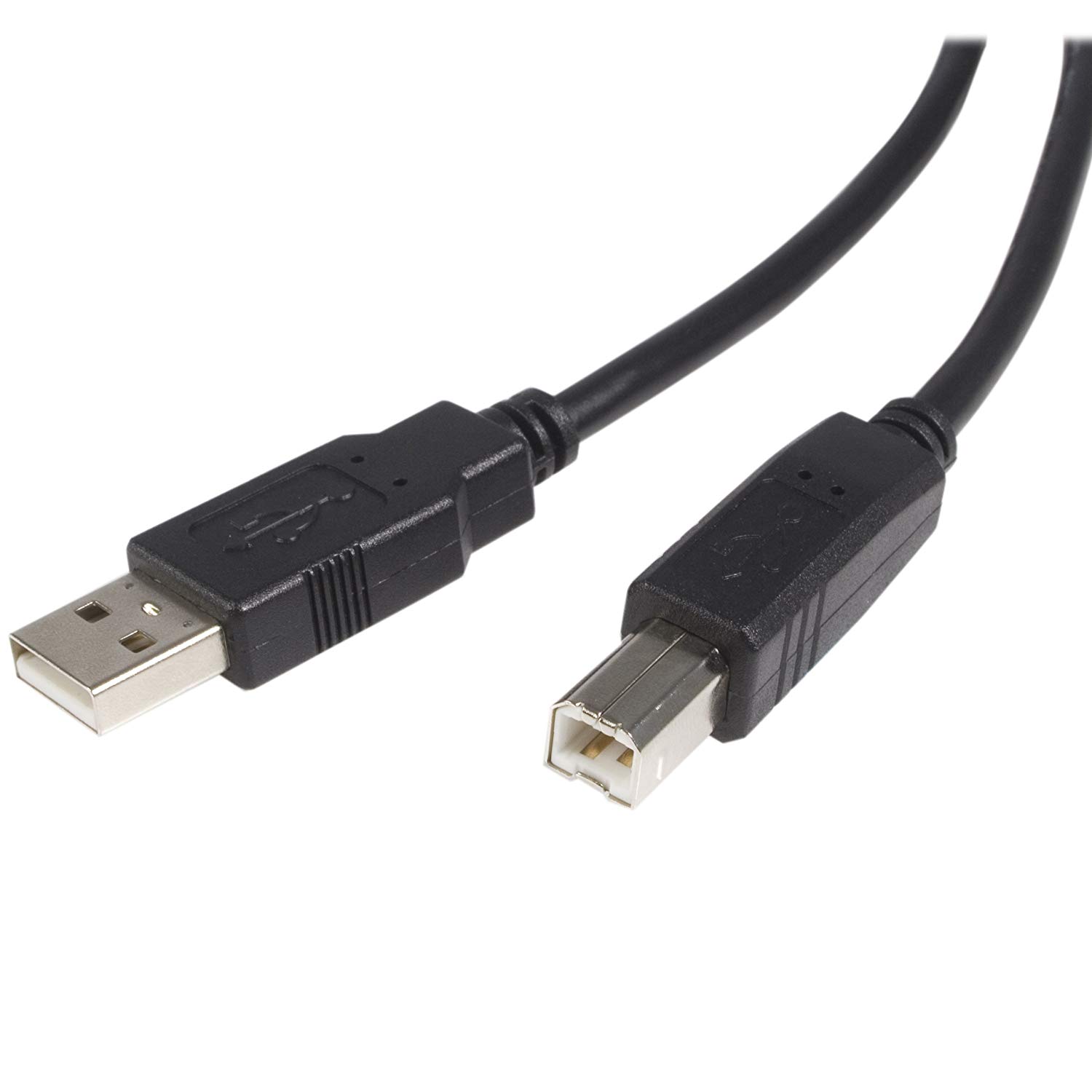StarTech.com 15 ft USB 2.0 A to B Cable - M/M - USB 2.0 Cable - Black - USB Type A (M) to USB Type B (M) (USB2HAB15)
