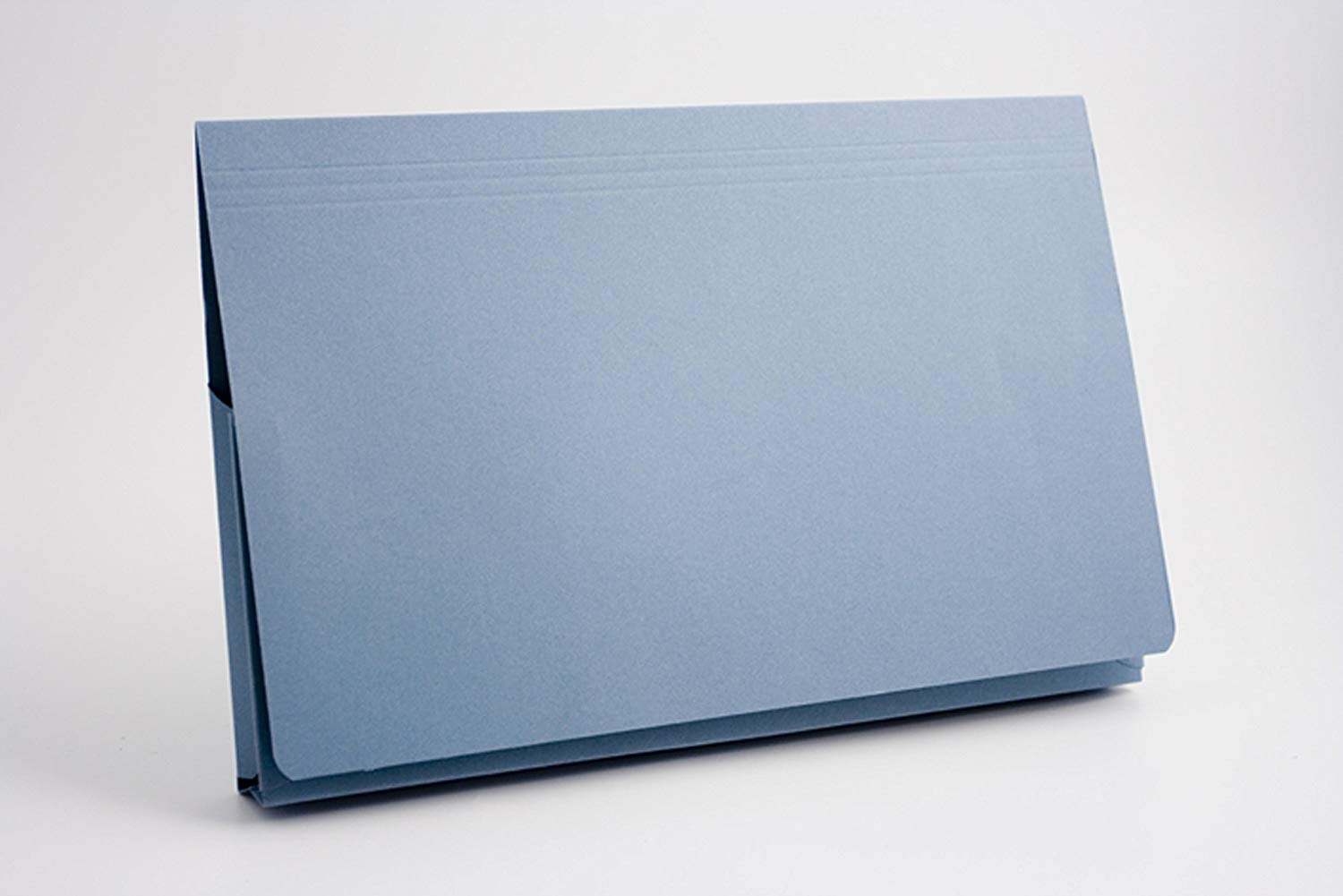 Exacompta Guildhall Full Flap Pocket Wallet, 315gsm, Foolscap - Blue, Pack of 50 - Image 2