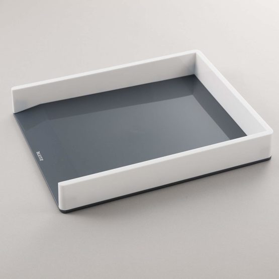 Leitz A4 Letter Tray, White/Grey, WOW Range, 53611001 - Image 3
