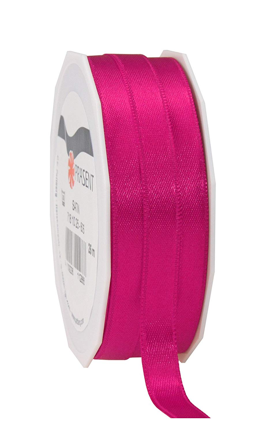 C.E. Pattberg SATIN magenta gift ribbon, 27 yards for Wrapping Gifts 0.39 inches width, Ribbon for Decorating & Crafting
