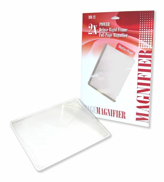 Carson DM-21 Shatterproof 2x Fresnel Page Magnifier - Image 2