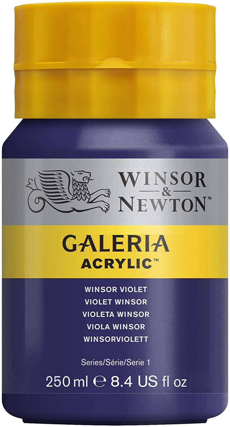 Winsor & Newton Galeria Acrylic 250ml WINSOR VIOLET, 250 ml (Pack of 1)