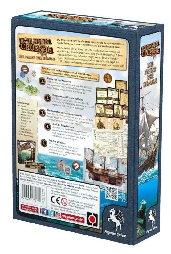 Pegasus Spiele 51946G – Robinson Crusoe – Die Fahrt Der Beagle – Extension (German Language) - Image 3