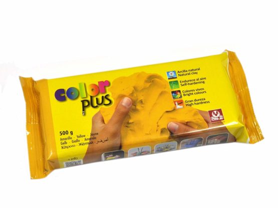 Sio-2 Color Plus 500g Self Hardening Clay - Yellow - Image 2
