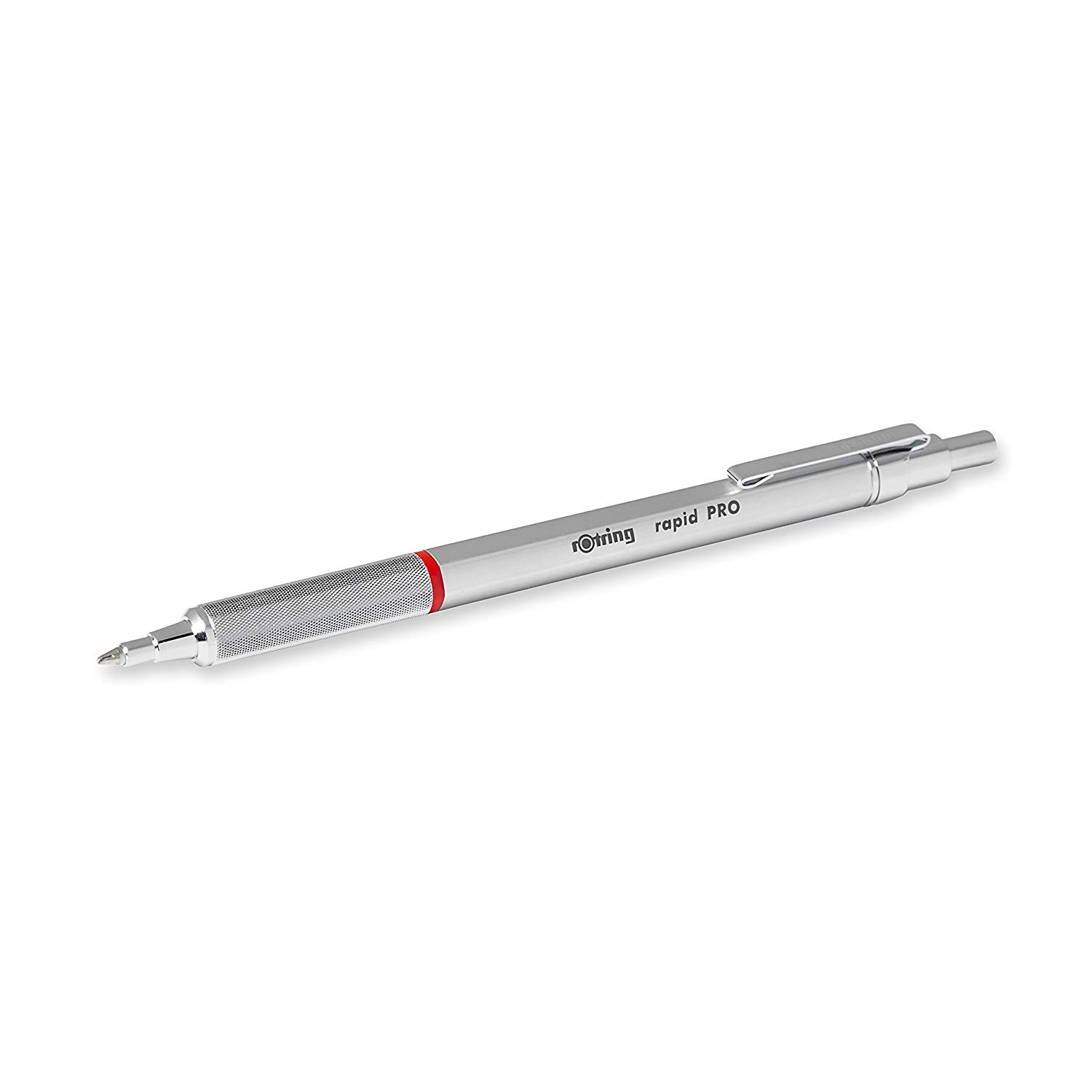 Rotring 1904291 Rapid PRO Ballpoint Pen, Medium Point - Silver