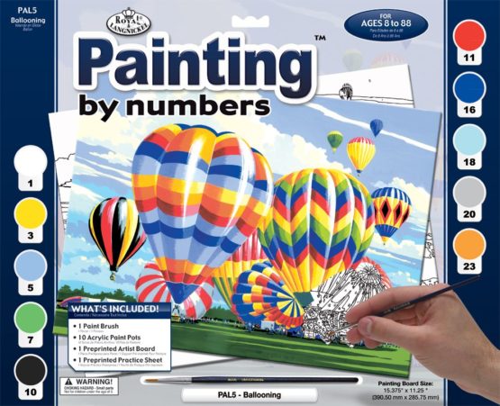 Royal & Langnickel PAL5 Ballooning Painting by Numbers Kit - Image 3