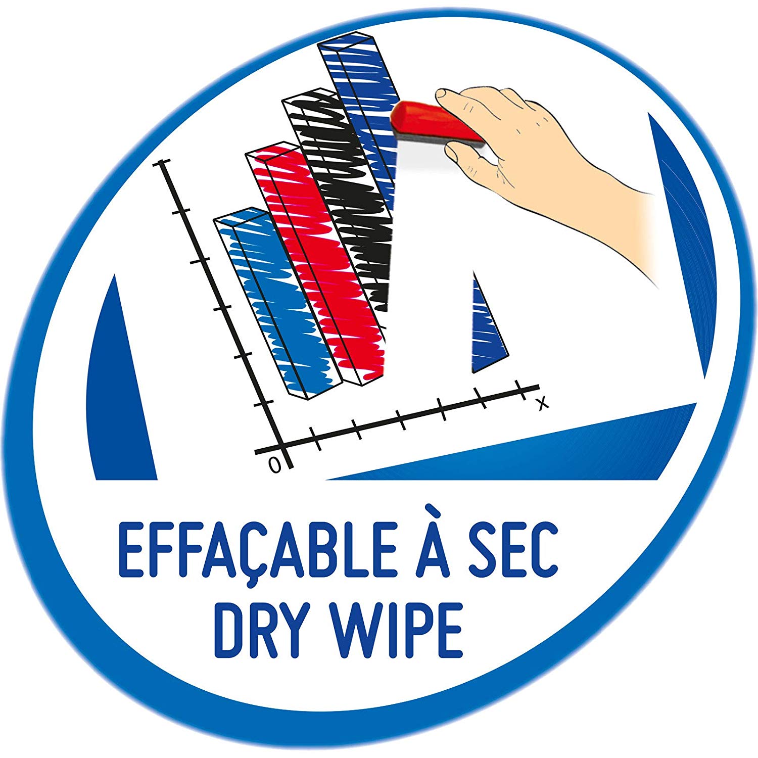 BIC Velleda Dry Wipe Roll (100 x 200 cm) - 1 Roll, White, W100 x H200 cm - Image 2