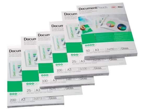 GBC A3 2x125 Micron Peel n' Stick Gloss Laminating Pouches, Pack of 100, 3747236 - Image 2